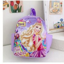 Fashion Purple Girl Nylon Printed Large Capacity Children's Backpack
