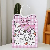 Fashion Rabbit Geometric Print Square Gift Bag