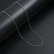 Fashion Steel Color 0.15*45cm Np02-3 Stainless Steel Geometric Chain Necklace