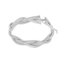 Fashion Steel Color Stainless Steel Snake Bone Chain Multi-layer Collar