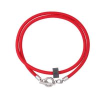 Fashion Tungsten Carbide Double Layer Red Bracelet Metal Ot Buckle Double Layer Men's Bracelet