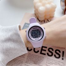 Fashion Taro Purple Stainless Steel Round Dial Watch