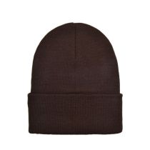Fashion Dark Brown—adult Knitted Hat Acrylic Knitted Rolled Edge Beanie