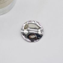 Fashion 3.5cm Silver Alloy Irregular Round Brooch