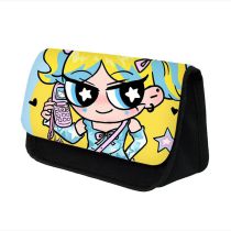 Fashion 40# Polyester Printed Double Layer Children's Pencil Case