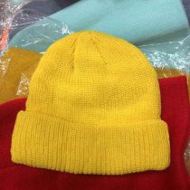 Fashion Rapeseed Yellow Acrylic Knitted Beanie