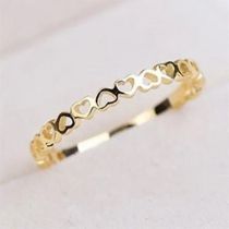 Fashion Gold Copper Hollow Love Ring