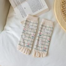 Fashion Bunny Polyester Printed Knitted Toe Socks
