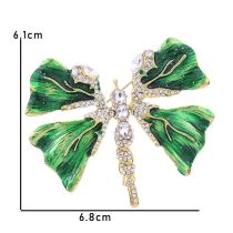 Fashion 20# Alloy Diamond Dragonfly Brooch
