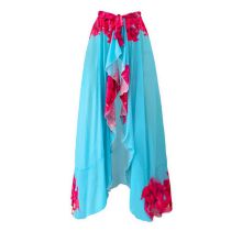 Fashion Single Umbrella Skirt Polyester Printed Pleated Skirt