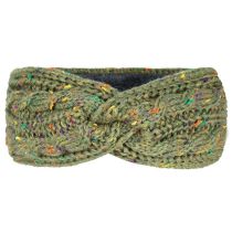 Fashion Light Military Green/color Point 9 Wool Cross Knitted Headband