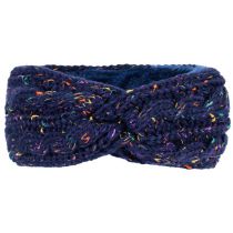 Fashion Dark Blue/color Point 10 Wool Cross Knitted Headband