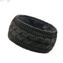 Fashion Dark Gray Wool Knitted Headband