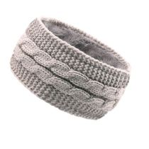 Fashion Light Gray Wool Knitted Headband