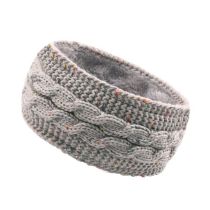 Fashion Light Gray Dots Wool Knitted Headband