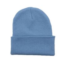 Fashion Light Blue Smooth Knitted Beanie