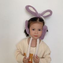 Fashion Purple Cartoon Bunny Ears Childrens Earmuffs