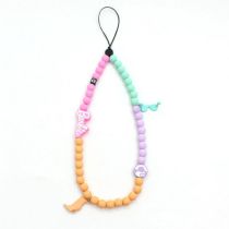 Fashion Mixed Color 1 Geometric Beaded Mobile Phone Chain