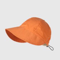 Fashion Orange Cotton Polyester Foldable Bucket Hat