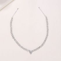 Fashion Silver Geometric Diamond Chain