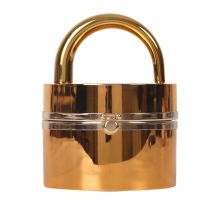 Fashion Gold Acrylic Glossy Hand-held Cylinder Bag