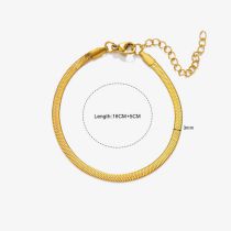 Fashion 12# Stainless Steel Geometric Chain Bracelet