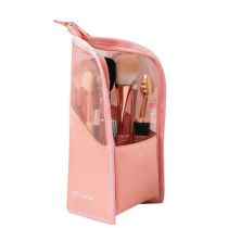 Fashion Elegant Pink Pvc Large Capacity Portable Cosmetic Bag