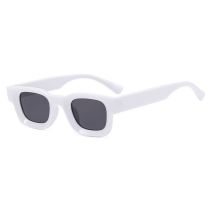Fashion Really White Pc Square Small Frame Sunglasses