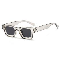 Fashion Light Gray Pc Square Small Frame Sunglasses