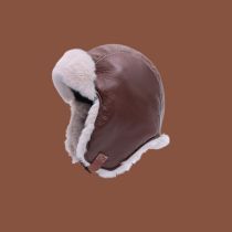 Fashion Coffee For Adults Cotton Polyester Foldable Plush Ear Protective Hood