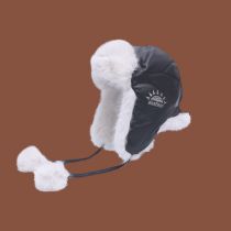 Fashion Dark Gray Plush Toe-cap With Ear Protection