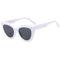 Fashion Really White Rice Nail Cat Eye Large Frame Sunglasses