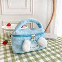 Fashion Blue Cinnamon Dog Plush Cartoon Large Capacity Handbag