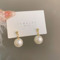 Fashion A Pair Of Pearl Earrings Alloy Geometric Pearl Earrings