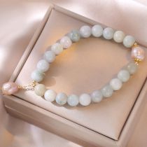 Fashion Freshwater Pearl Bracelet Crystal Agate Beaded Bracelet