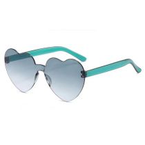 Fashion Gradual Green Pc Love Sunglasses