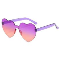 Fashion Purple Above And Orange Below Pc Love Sunglasses