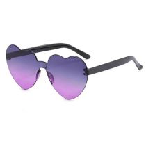 Fashion Gray Above And Purple Below Pc Love Sunglasses
