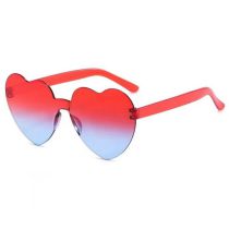 Fashion Red On Top Blue On Bottom Pc Love Sunglasses