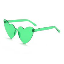 Fashion Green Framed Film Pc Love Sunglasses