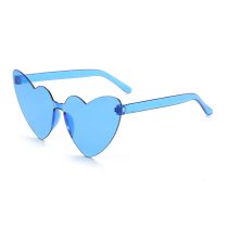Fashion Blue Frame Blue Film Pc Love Sunglasses