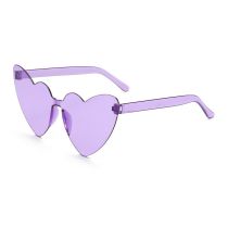 Fashion Purple Frame Purple Film Pc Love Sunglasses