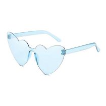Fashion Through The Lake Blue Pc Love Sunglasses