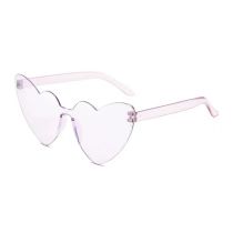 Fashion Translucent Purple Pc Love Sunglasses