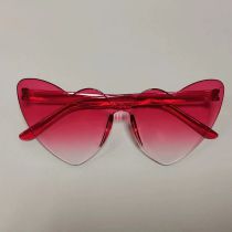 Fashion Gradual Rose Red Pc Love Sunglasses
