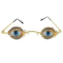 Fashion Gold Metal 3d Eye Sunglasses