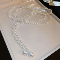 Fashion Necklace-white Pearl Bead Necklace