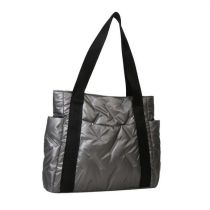Fashion Silver Pu Diamond Large Capacity Shoulder Bag