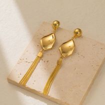 Fashion Gold Alloy Geometric Tassel Shaped Earrings