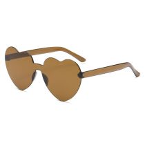 Fashion Brown Pc Love Sunglasses
